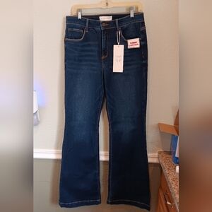 NwT Risen Women's Dark Blue Flare Jeans - Tummy Control